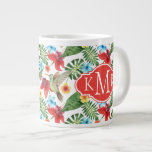 Tropical Hummingbird | Monogram Giant Coffee Mug