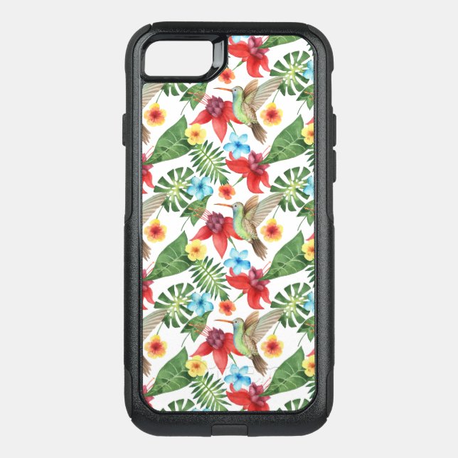 Tropical Hummingbird Otterbox iPhone Case (Back)