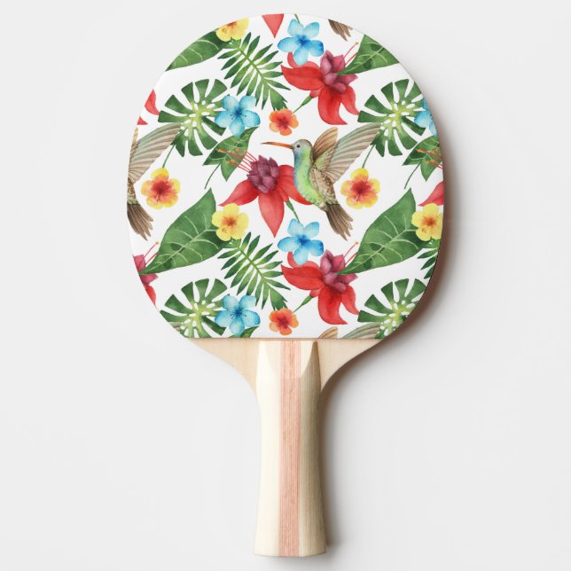 Tropical Hummingbird Ping Pong Paddle (Front)