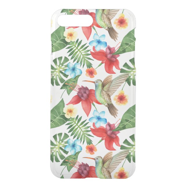 Tropical Hummingbird Uncommon iPhone Case (Back)