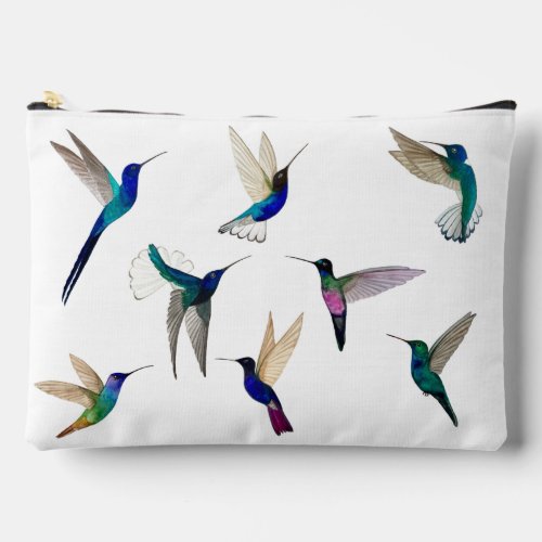 Tropical Hummingbirds  Accessory Pouch