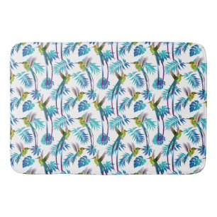 Tropical Hummingbirds Bath Mat