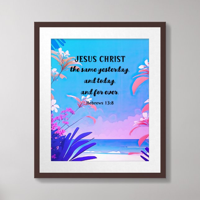 Tropical Illustration Framed Art (Framed Front)