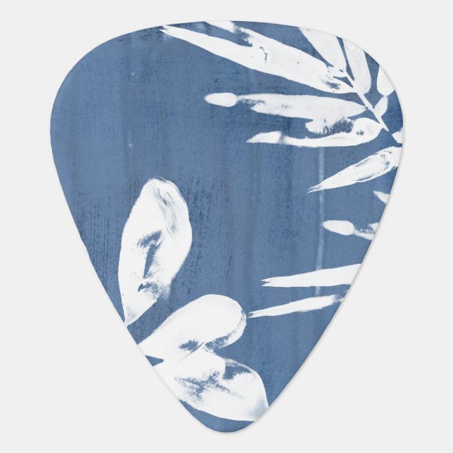 Tropical Indigo Impressions - Tropical Greenery Guitar Pick (Front)
