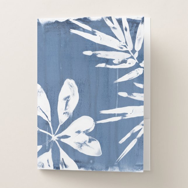 Tropical Indigo Impressions - Tropical Greenery Pocket Folder (Front)