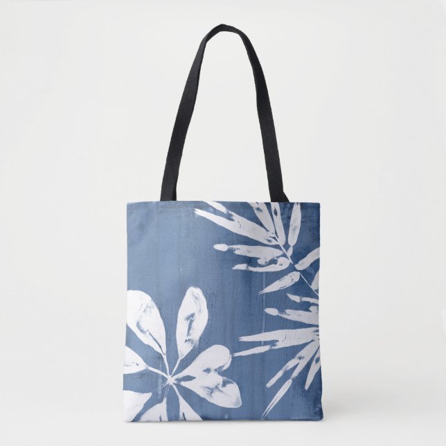 Tropical Indigo Impressions - Tropical Greenery Tote Bag (Front)