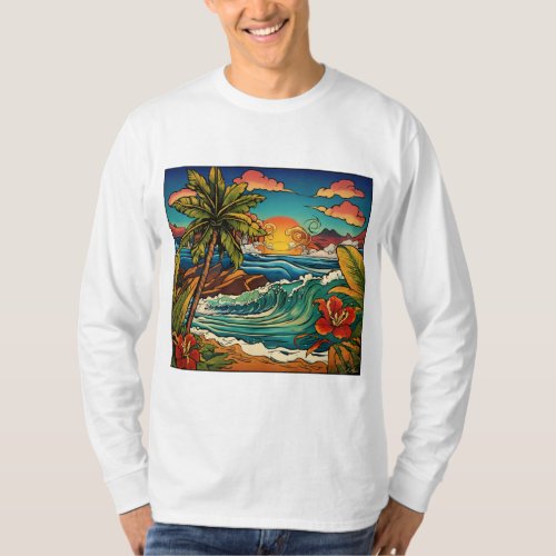 Tropical Ink Dreams _ Sailor Jerry Inspired T_Shir T_Shirt