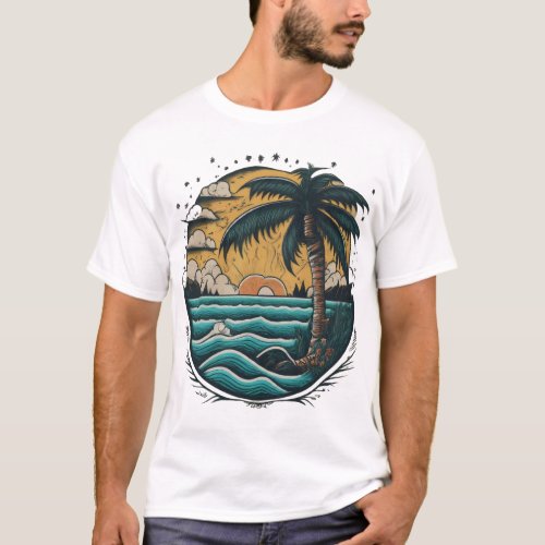 Tropical Ink Sailor Jerry Inspired T_shirt Design