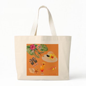 Tropical inspired beach tote Tropical inspired beach tote
