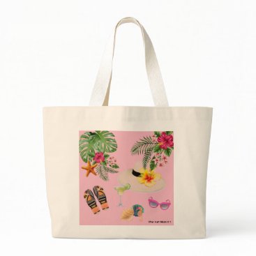 Tropical inspired large beach bag Tropical inspired large beach bag