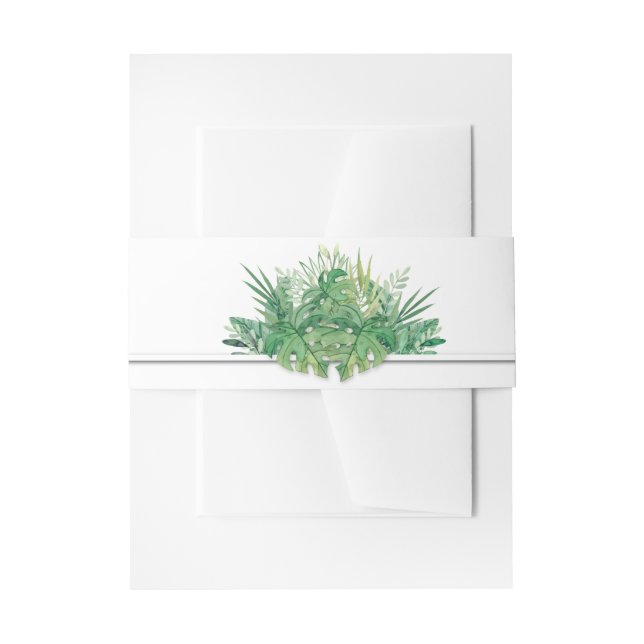 Tropical Invitation Belly Band (Front Example)