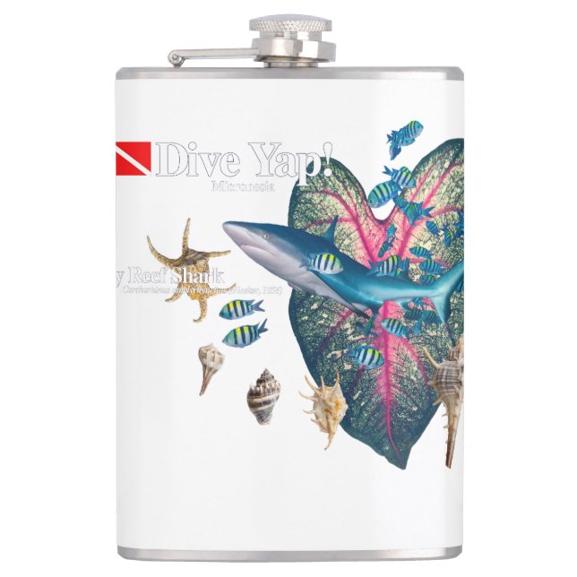 Tropical Invitation Flask (Front)