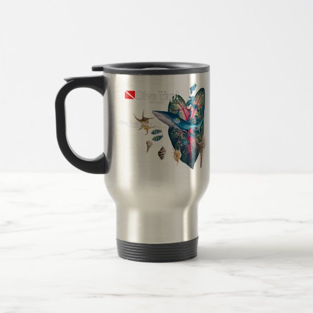 Tropical Invitation Travel Mug (Left)