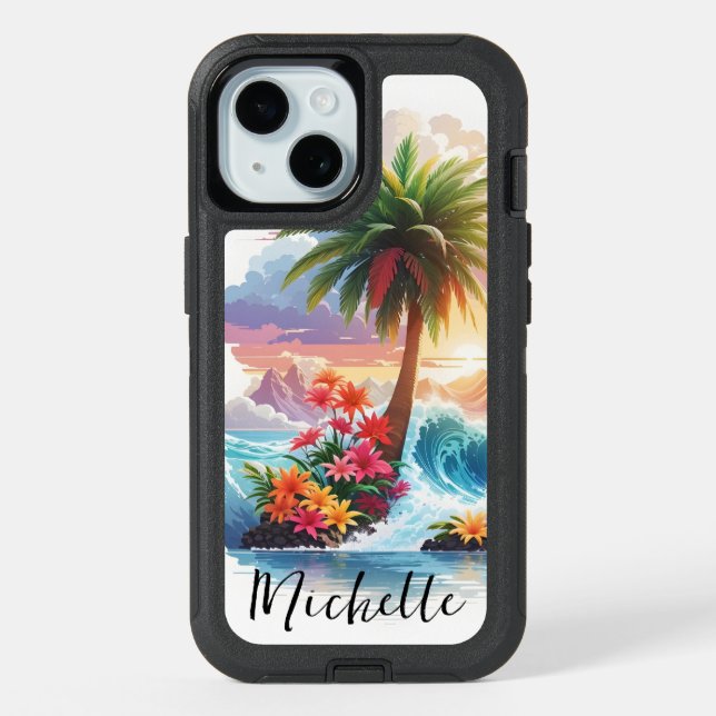 Tropical iPhone 15 Case (Back)