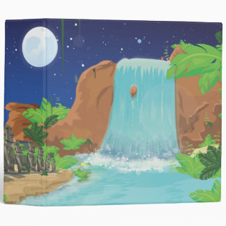 Tropical island 3 ring binder