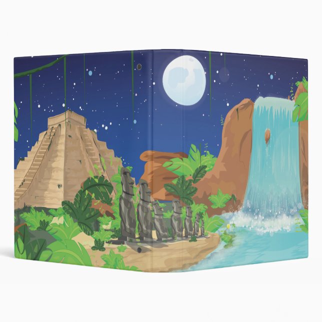 Tropical island 3 ring binder (Background)