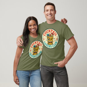 Tropical Island Bar Retro Design T-Shirt