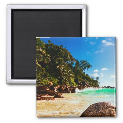 Tropical Island Beach Getaway Magnet