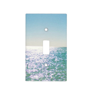 Tropical island beach light switch cover