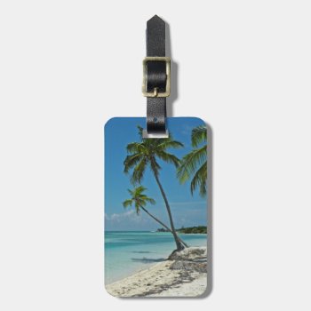 Tropical Island Beach Luggage Tag by debinSC at Zazzle
