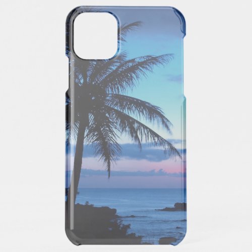 Tropical Island Beach Ocean Pink Blue Sunset Photo iPhone 11 Pro Max Case