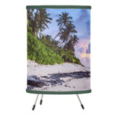 Tropical Island Beach Sunset Photography Tripod Lamp (Left)