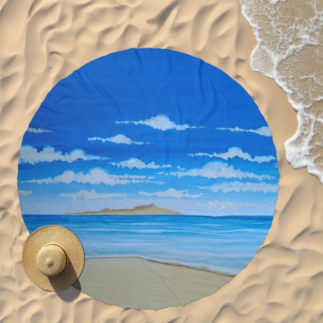 Tropical Island  Beach Towel (Beach)