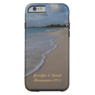 Tropical Island Beach Wedding Tough iPhone 6 Case
