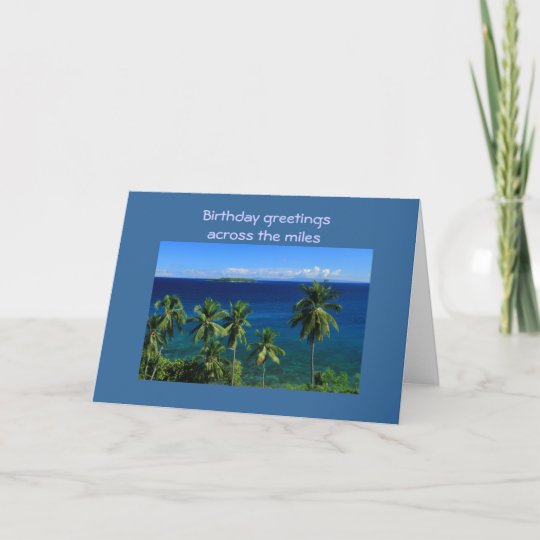 Tropical Island Birthday Card | Zazzle.com