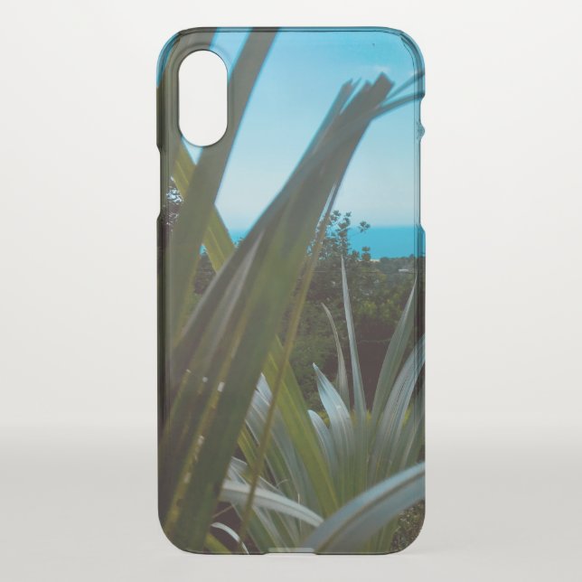Tropical Island Blue and Green iPhone Case (Back)