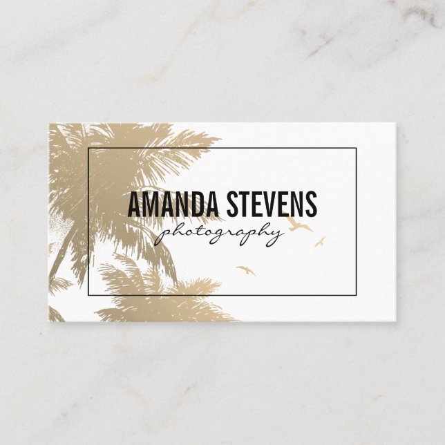 Tropical Island Business Card (Front)