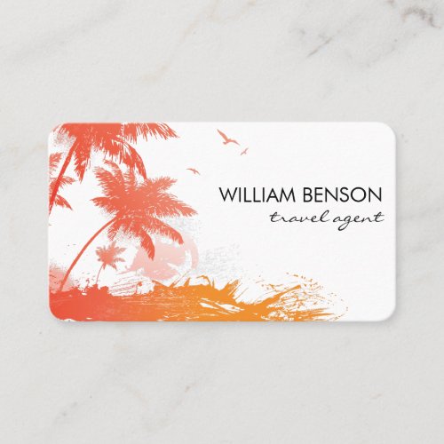 Tropical Island Business Card