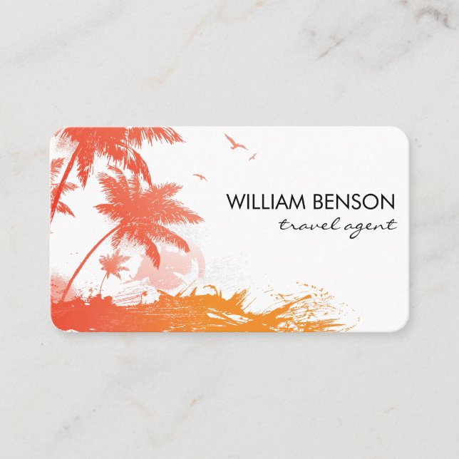 Tropical Island Business Card (Front)