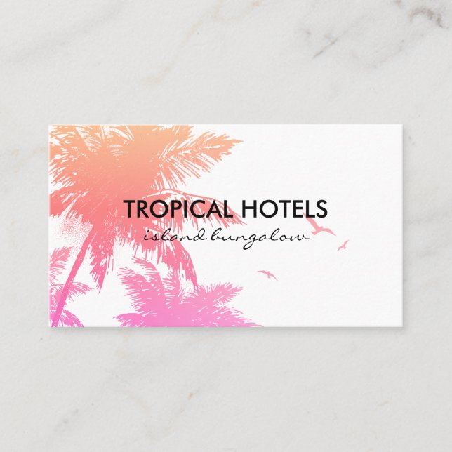 Tropical Island Business Card (Front)
