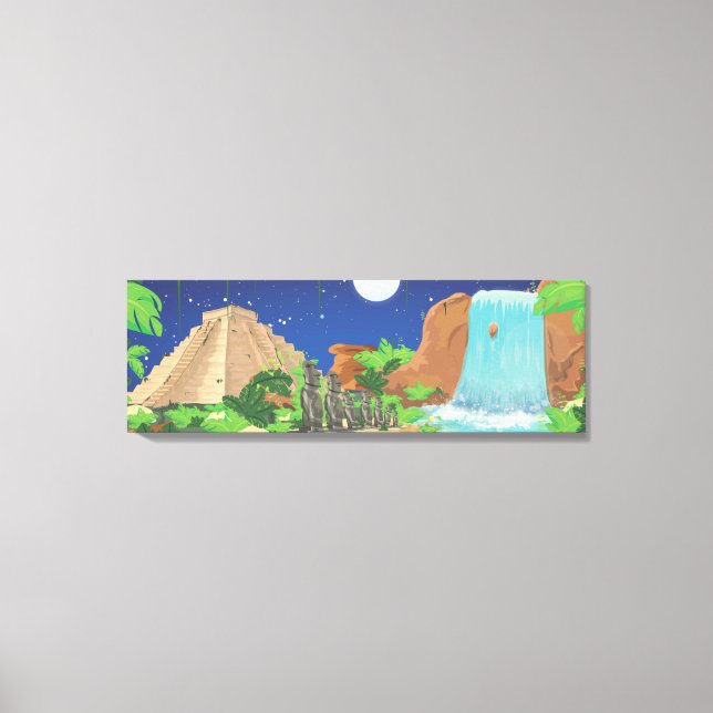 Tropical island canvas print (Front)