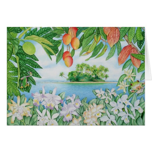 Tropical Island Cards (Front Horizontal)