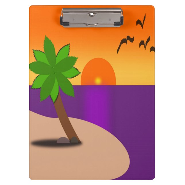 TROPICAL ISLAND CLIPBOARD (Front)