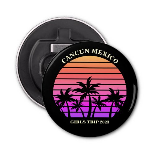 Tropical Island Custom Beach Palm Tree Girls Trip Bottle Opener