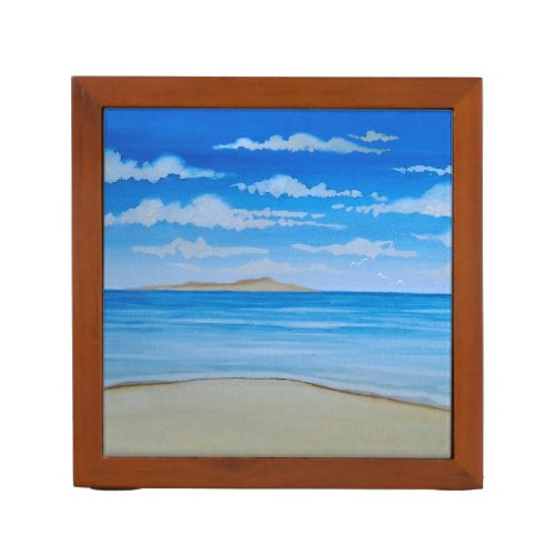 Tropical Island Desk Organizer