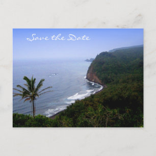Tropical Island Destination Wedding Save the Date Announcement Postcard
