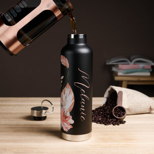 Tropical Island Floral Water Bottle