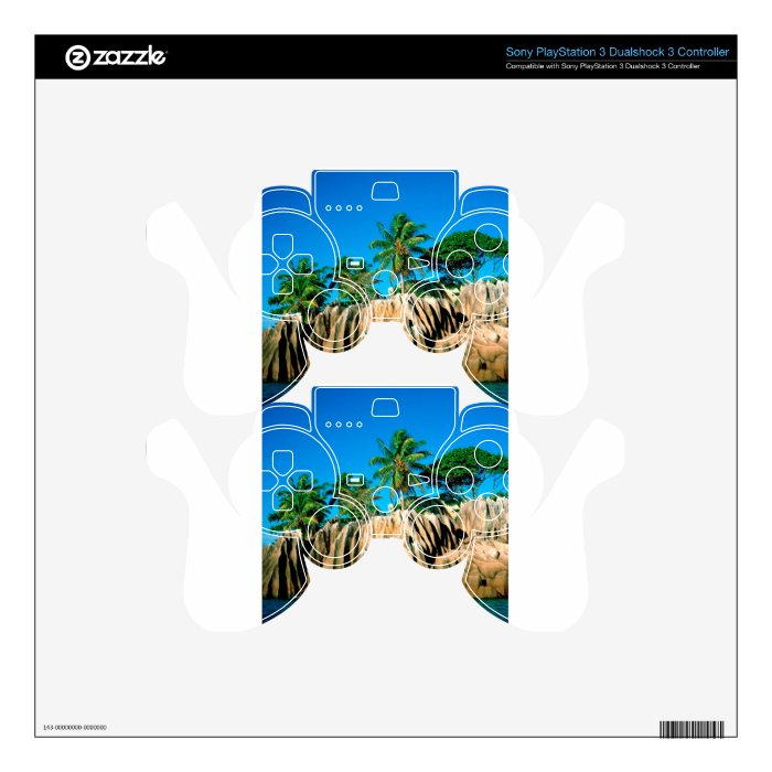 Tropical Island Found Seychelles PS3 Controller Skins