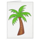 Tropical Island Green Palm Tree Palmtree Print (Front)