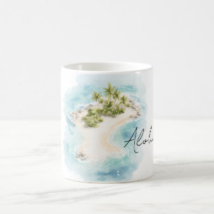 Tropical Island Hawaii Aloha Coffee Mug