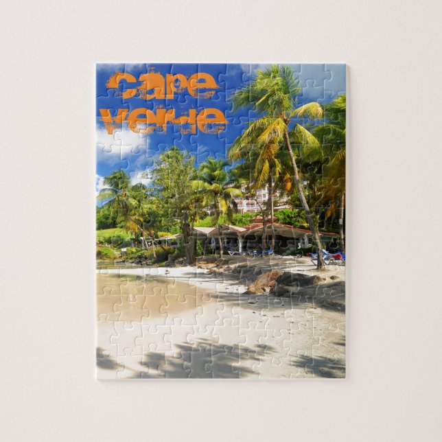 Tropical island in Cape Verde Jigsaw Puzzle (Vertical)