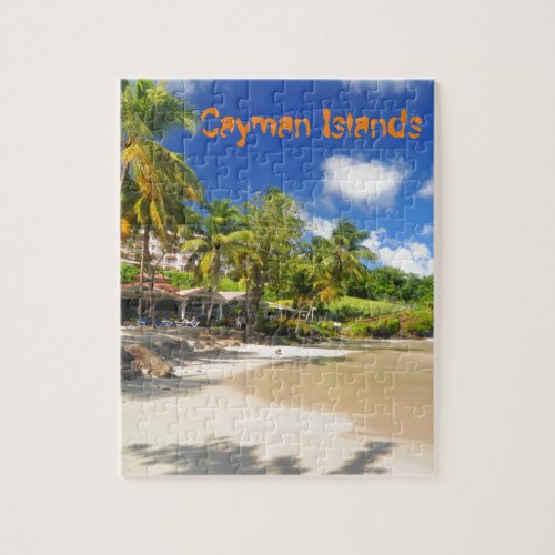 Tropical island in Cayman Islands Jigsaw Puzzle