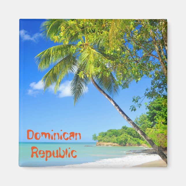 Tropical island in Dominican Republic Magnet (Front)