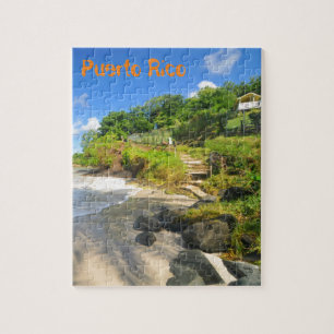 Tropical island in Puerto Rico Jigsaw Puzzle
