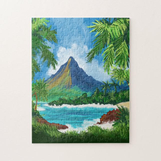 Tropical Island Jigsaw Puzzle (Vertical)