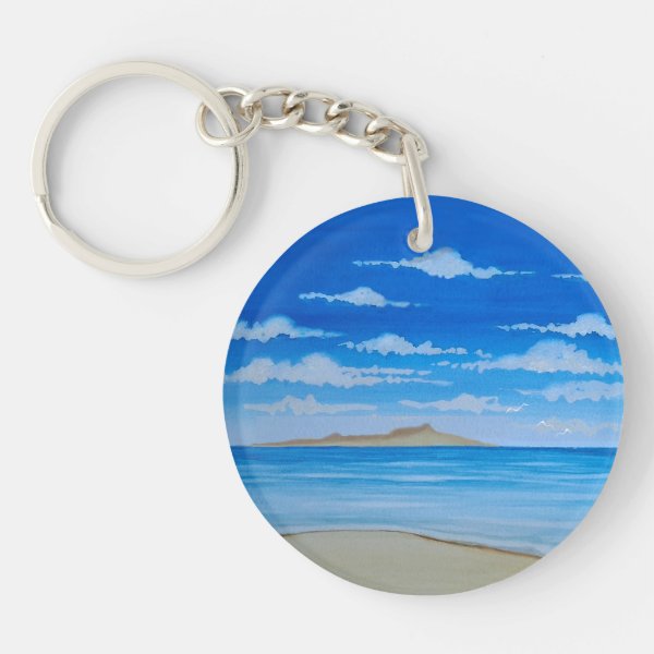 Tropical Island Keychain